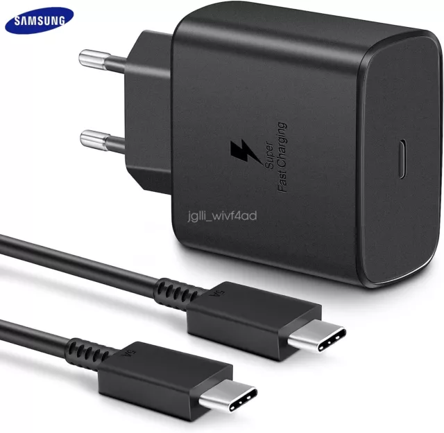 Original Samsung 45W Charger Super Ladegerät USB-C Galaxy S23 S22 TabS8 + Ultra