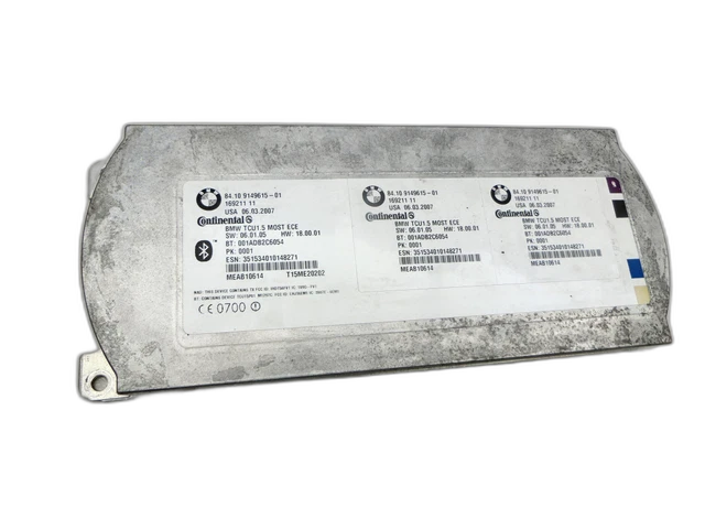 Unité Airbag BMW Série 1/3 E87 E90 E91 - ECU Sans Crash Data - 59 Km - Occasion Vérifiée