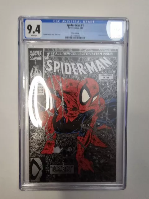 Spider-Man #1 (Marvel Comics August 1990) McFarlane Silver Edition CGC 9.4