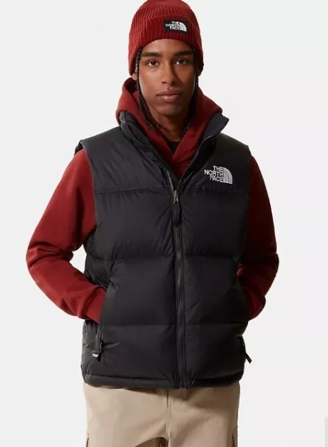 MEN S THE NORTH Face Nuptse Gilet Bodywarmer 700 Down Fill Black