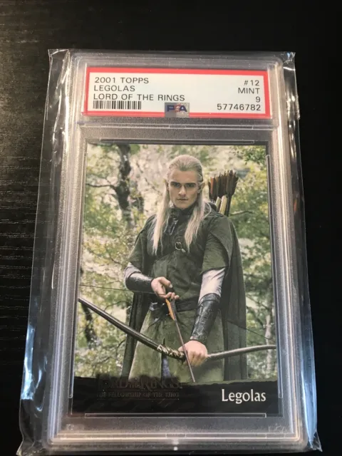 2001 Topps Lord Of The Rings Legolas Rookie RC Psa 9
