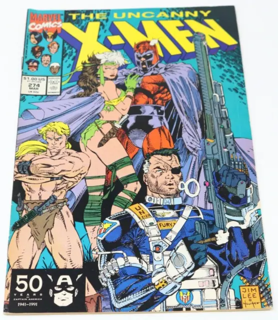 Uncanny X-Men 274 Comic Book Jim Lee Savage Land