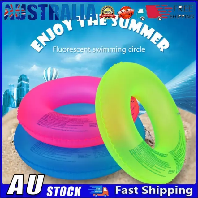 Inflatable Swim Ring Tube for Baby Kid Adult Fluorescent Life Ring Pool Float AU