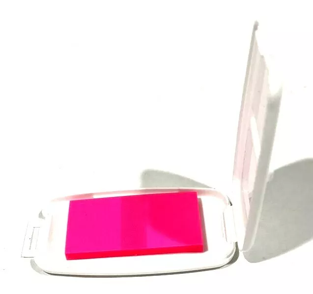 Sticky Note Dispenser Pre-Filled Pink Notes 1" x 1.75" (Lot of 100) 3