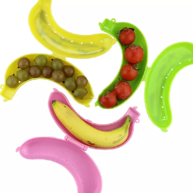 Banana Case Holder Carrier Storage Fruit Lunch Box Protector Container