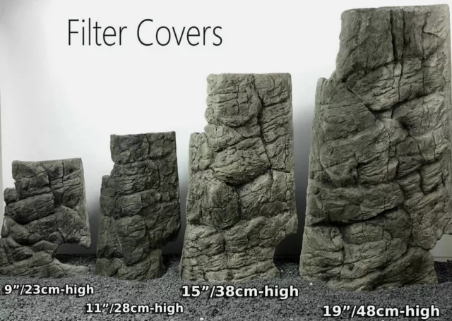 Aquarium FILTER OR HEATER COVER  TANK DECORATION 3D ROCK STONE for fish tank