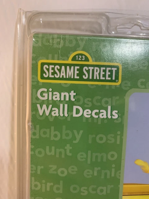 SESAME STREET BIG Bird Peel & Stick Giant Wall Decals $30.00 - PicClick CA