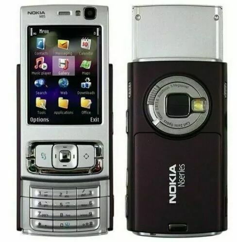 Pristine Condition Nokia N95 - Silver (Unlocked) Smartphone + Warranty
