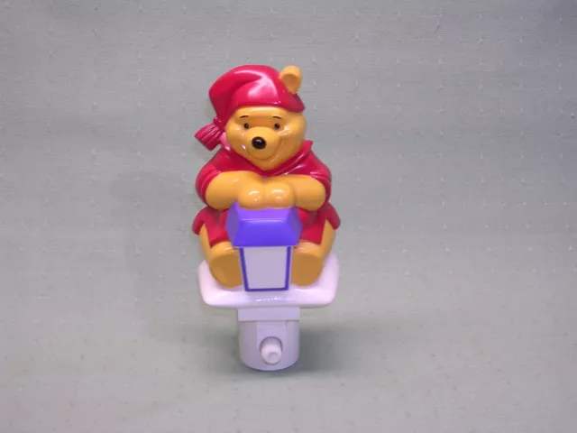 Winnie the Pooh Nightlight, Pooh Sitting by Lantern Figure