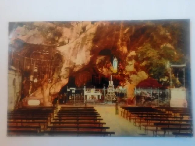 Cpsm Lourdes.La grotte miraculeuse 1953