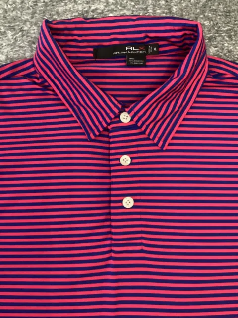 POLO RALPH LAUREN RLX Polo Golf Short Sleeve Multicolor Shirt Striped ...