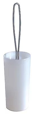 InterDesign 98900 Toilet Bowl Brush/Holder, Clear Plastic With Chrome Handle -