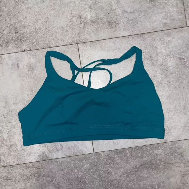 Be Active Teal Strappy Sports Bra