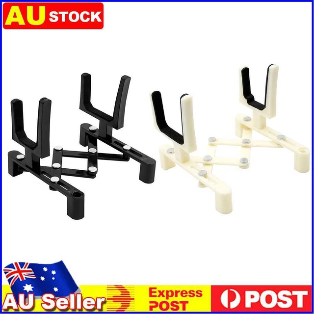Wood Violin Holder Stand Portable Folding Guitar Instrument Ukulele Bass Rack