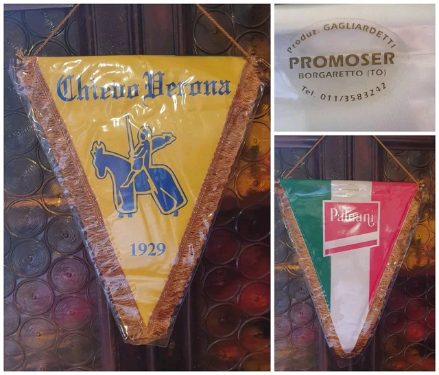 Écharpe Vintage Chievo Verona – Sciarpe Calcio – Supporters De Foot Italien