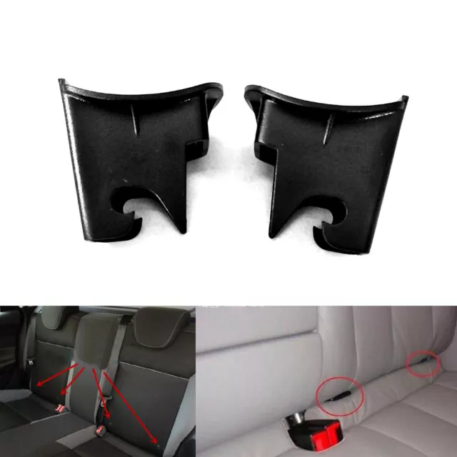 2Pcs Auto Car Baby Seat ISOFIX Latch Belt Connector Guide Groove Accessories