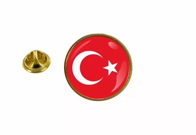 pin flaggen pins anstecker Anstecknadel rund fahne türkei turkei