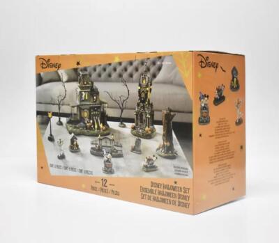 DISNEY HALLOWEEN SET - Village & Haunted House 12 Piece Set - BNIB Disneyana