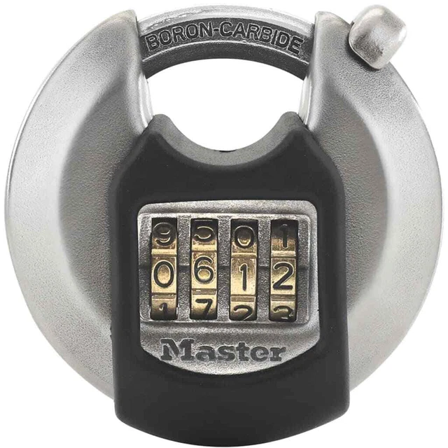 Master Lock Lucchetto a Disco Excell in Acciaio Inox 70 mm M40EURDNUM