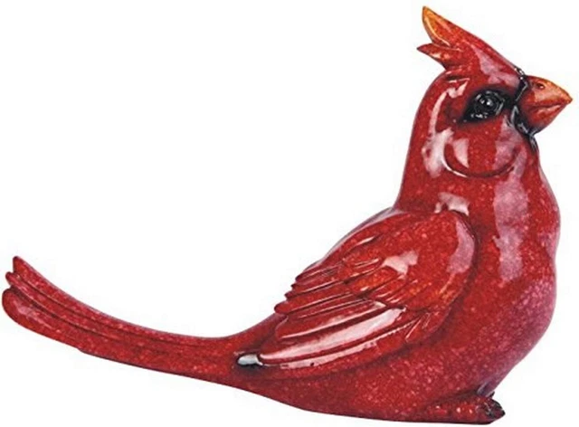 Red Cardinal Sitting Figurine, 6"