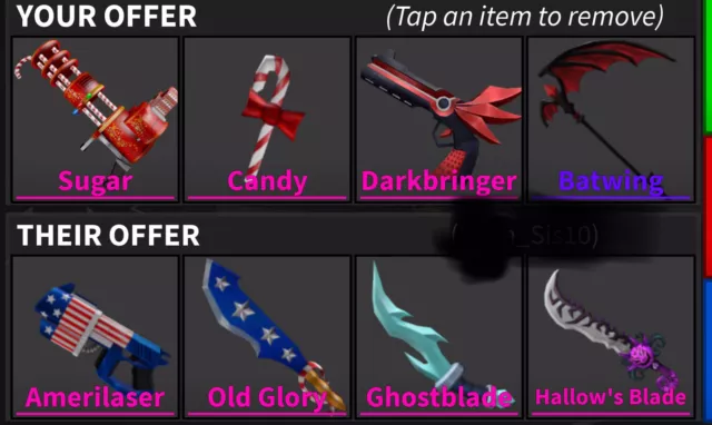 🎀🍃HEROIN GIRL🍃🎀 on X: Trading batwing and heartblade for other mm2  knives #mm2 #mm2trades #murdermystery2 #murdermystery #murdermystery2trades  #trades (sorry for the spam i just wanna trade)#mm2trading #mm2offers  #mm2tradings #mm2trade