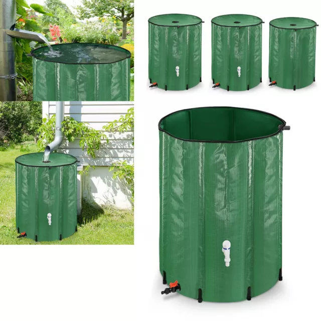 200/380/500/750L Regenwassertonne Regentonne Wassertank Regenwasserfass Garten