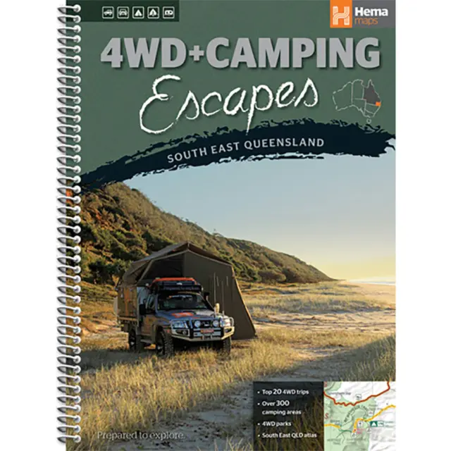 Hema Maps Highly Detailed 4WD Plus Camping Escapes South East Queensland