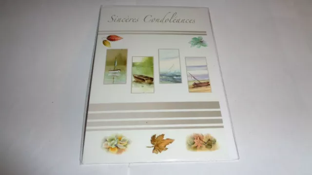 Carte - Sinceres Condoleances  - Carte  + Enveloppe -  N° 54 - Sous Blister