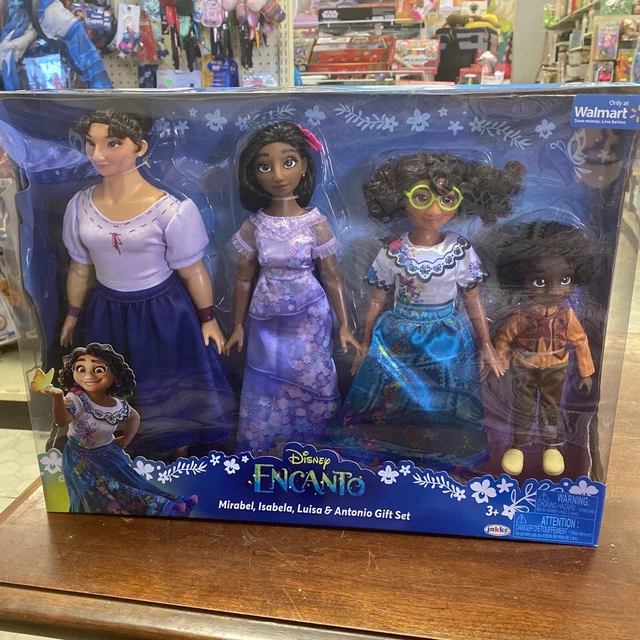 DISNEY ENCANTO MIRABEL, Isabela, Luisa & Antonio Dolls 4 Pack Gift Set