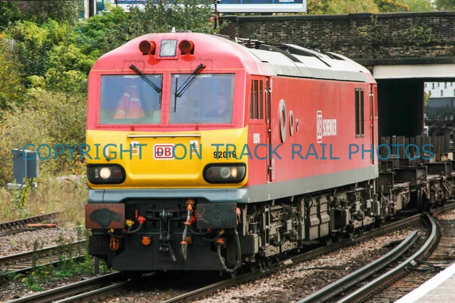 UK RAILWAY PHOTOGRAPH Of Class 92 92016. Rm92-42 £1.70 - PicClick UK