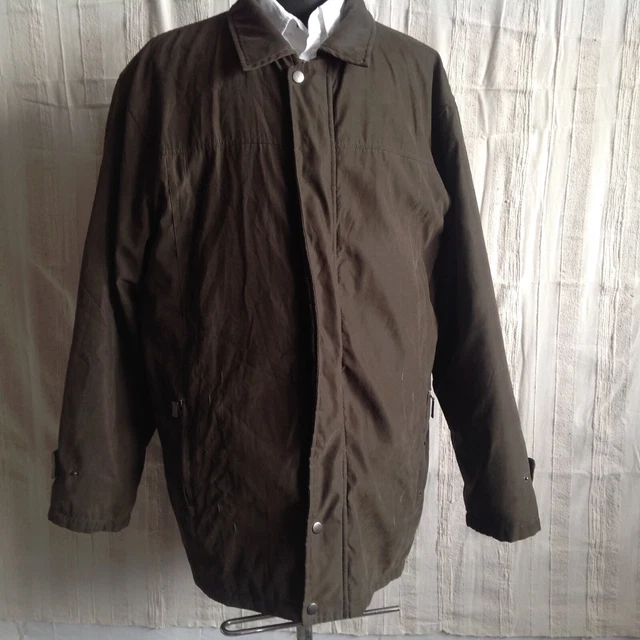 Veste En Cuir Vintage Pour Homme - Taille 54 - Style Blouson Noir Rétro