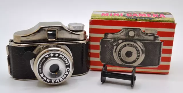 Mini Camera, vintage subminiature 17.5 mm Hit Type Spy Camera with original box