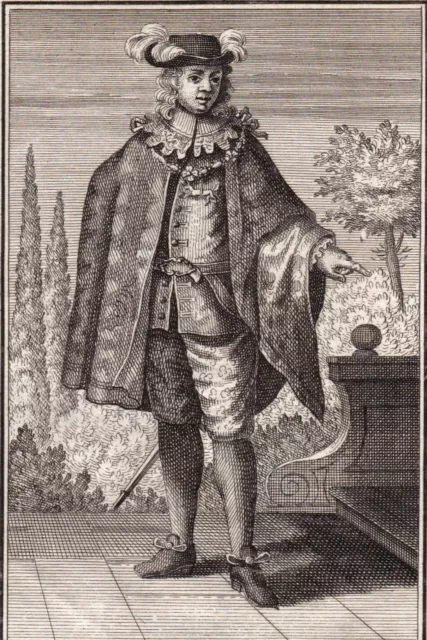 Portrait XVIIIe Ordre de l’Hermine Jean IV Bretagne Chevalier Order Ermine  1721