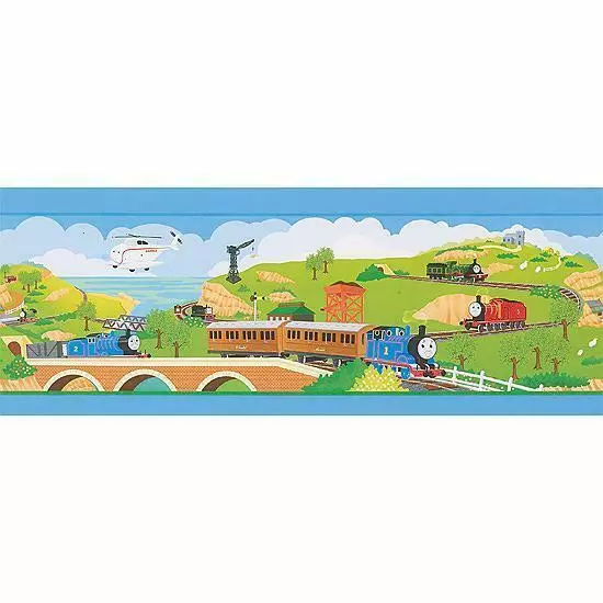 Lot of 6 Thomas the Tank Engine & Friends Railway Train Wallpaper Border