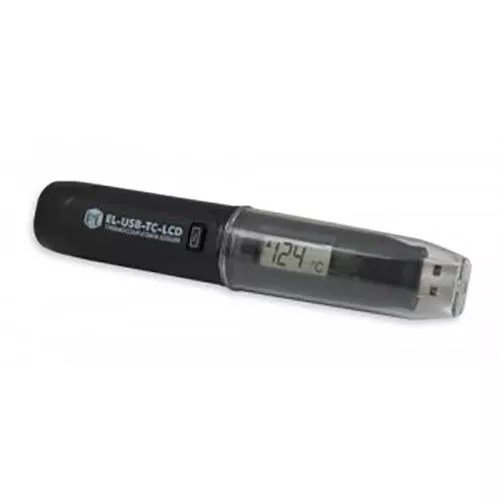 Lascar EL-USB-TC-LCD stores 32,000 temperature readings from either a