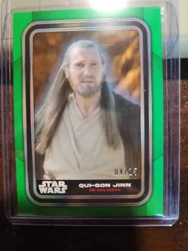 2019 Topps Star Wars Chrome Legacy Qui-Gon Jinn Darth Maul The Death of #23  pv4