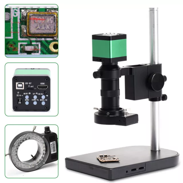 48MP 1080P Digital Video Industrial Microscope HDMI Camera Video Stand C/CS Lens