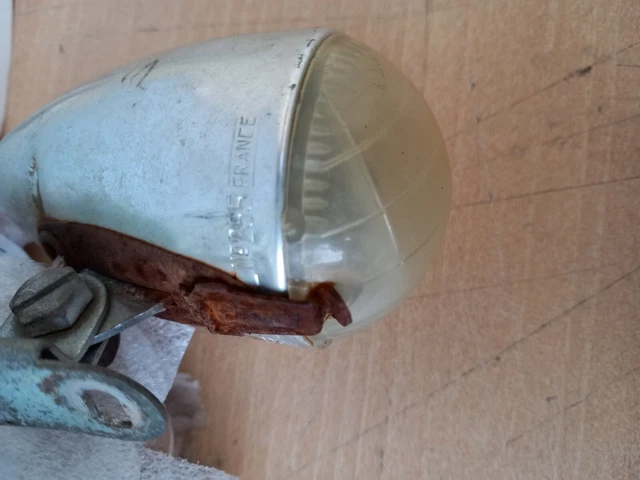 Phare Vélo Vintage Soubitez – Gris – 6V – Fabrication Française