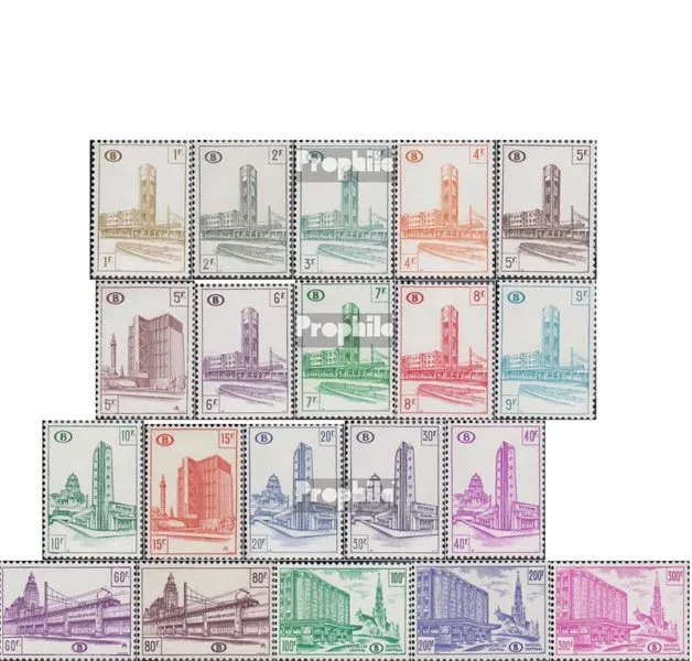 Belgique EP300-EP320 neuf 1953 Eisenbahnpaketmarken
