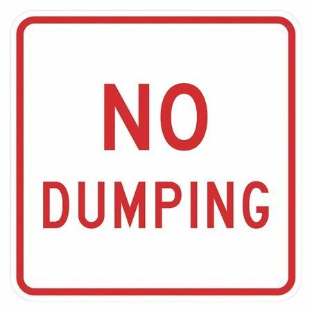 Lyle T1-1698-Dg_12X12 Facility Sign, 12 In H, 12 In W, Aluminum, Square,