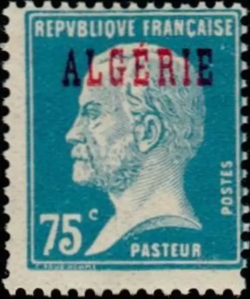 Algeria #YT26 MH 1924 France Overprints Pasteur Biology [25]