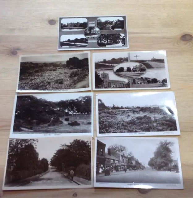 7  Vintage Postcards  CANNOCK incl. Shoal Hill, Market Place, Penkridge Road