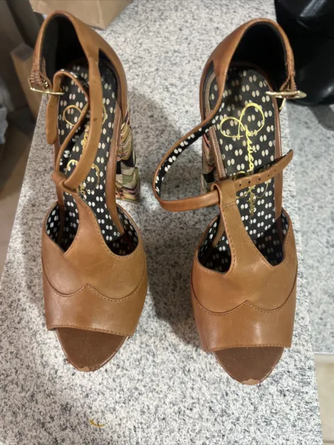 Jessica Simpson Womens Dany Heeled Platform Sandals Size 7.5