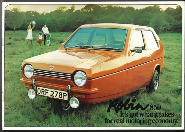 Reliant Robin 1975-77 UK Market Sales Brochure 850 Hatchback Estate Van Super