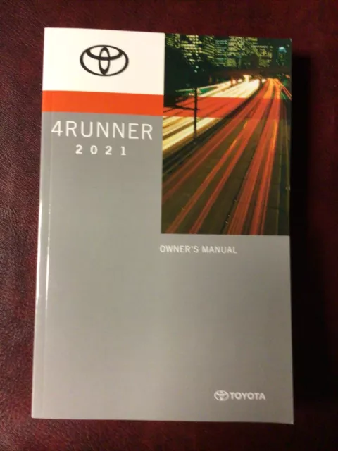 2021 21 Toyota 4Runner Owners Manual Book Guide All Models