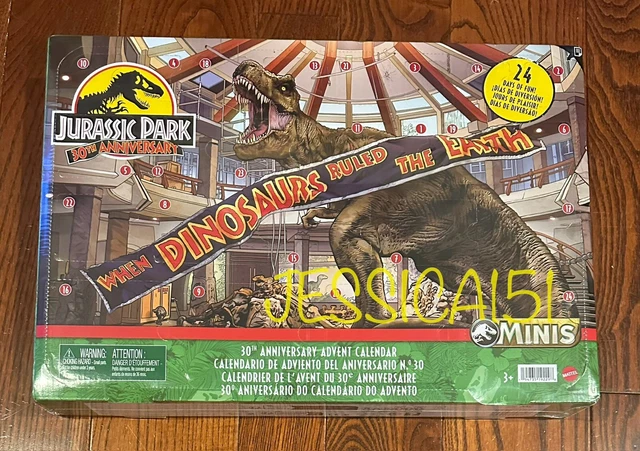 Mattel JURASSIC WORLD Jurassic Park 30th Anniversary Advent Calendar minifiguren en onderdelen jaren oud en HTK45 [30 inbegrepen] [3 omhoog] kopen vanaf een prijs van 77