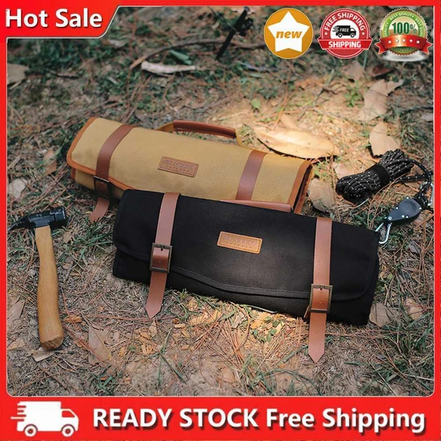 Bolso de mano de cuerda de viento con mango estacas organizador tiendas de campaña accesorios