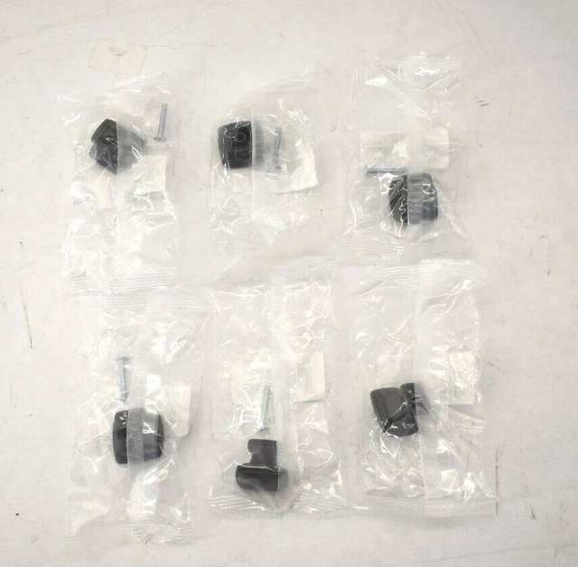 Lot Of 6 Aged 81091 Oil Rubbed Bronze Square Cabinet Hardware Knobs And Pulls