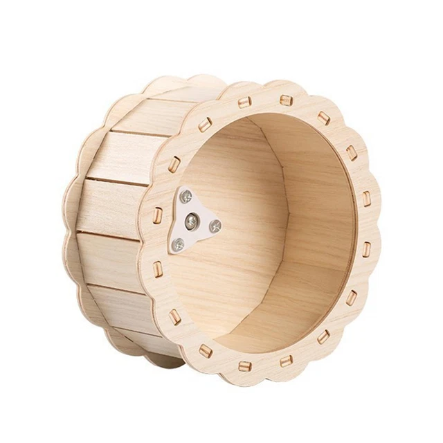 Laufrad aus Holz für Hamster, Spielzeug, Laufrad, andere Kleintiere, leise