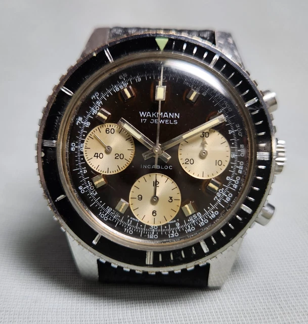 Cadran Chronographe Vintage 31,53mm Pour Valjoux 7736 - TOP ÉTAT - NEUF Sans étiquette